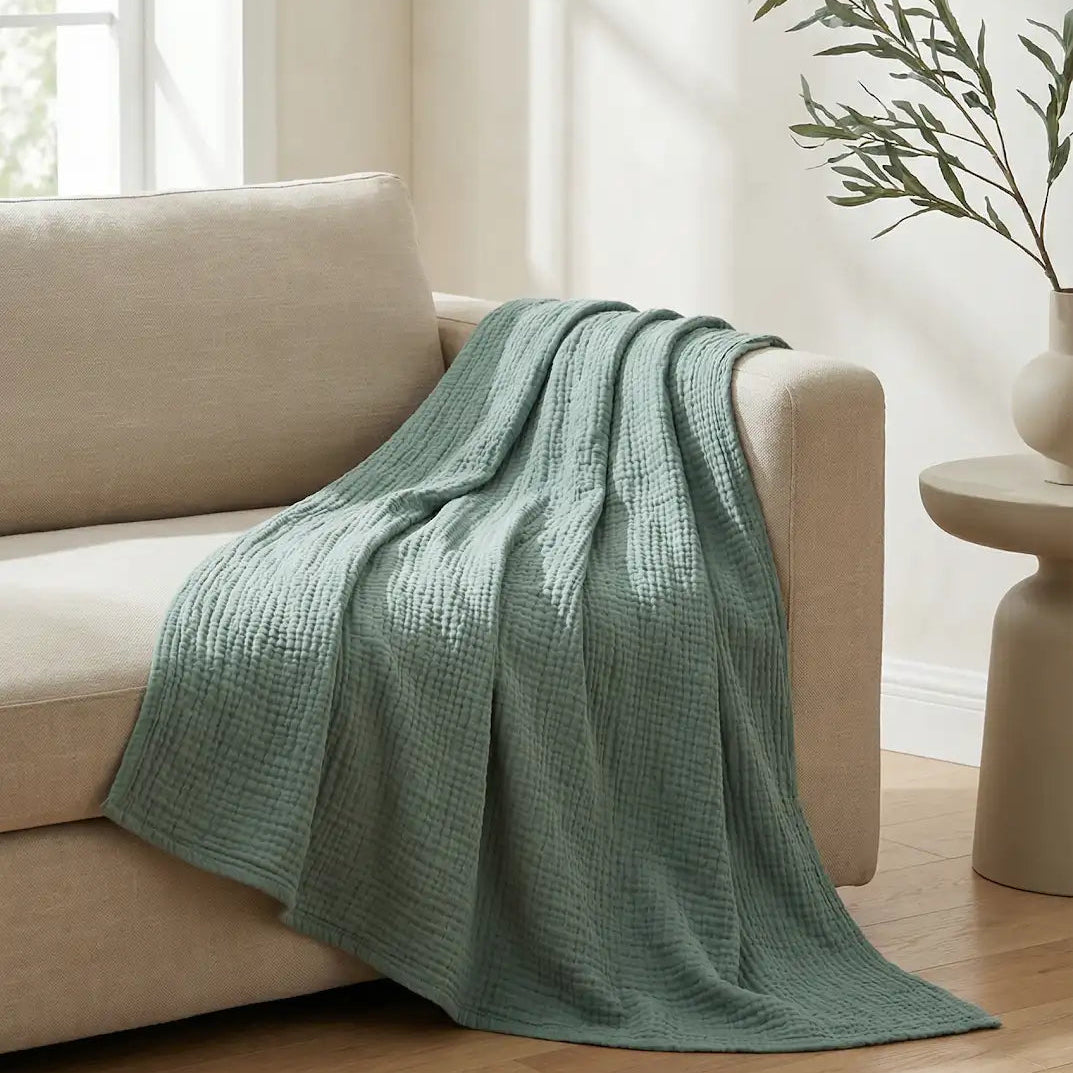 100% Natural Cotton Blanket