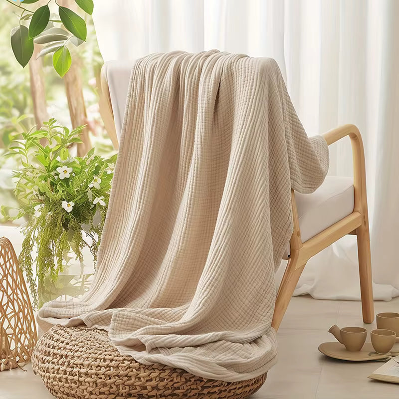 100% Natural Cotton Blanket