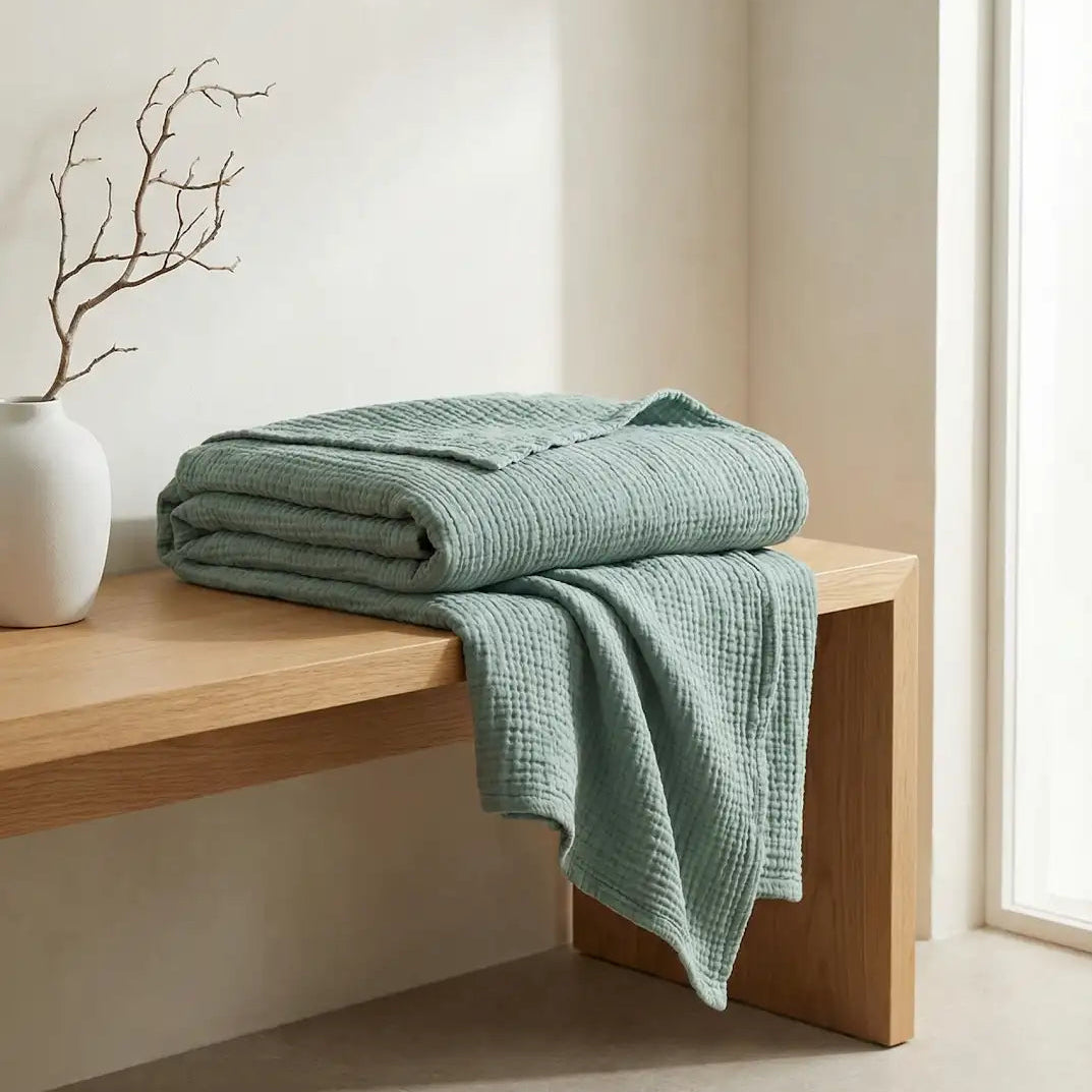 100% Natural Cotton Blanket